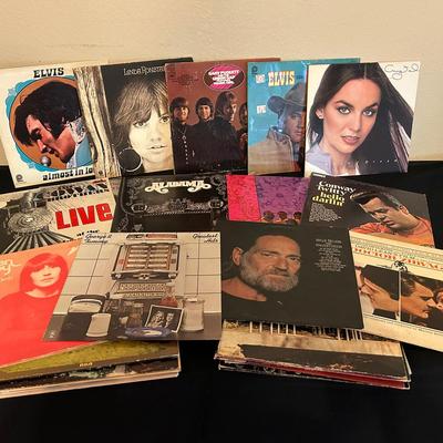 Lot of 34 Vinyl LP Records – Mixed Genres, Mostly 1960s & 1970s