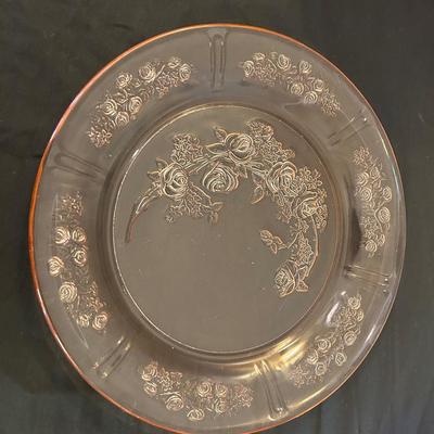 Antique Pink Depression Glass Dinnerware & Serveware Set – Assorted Pieces