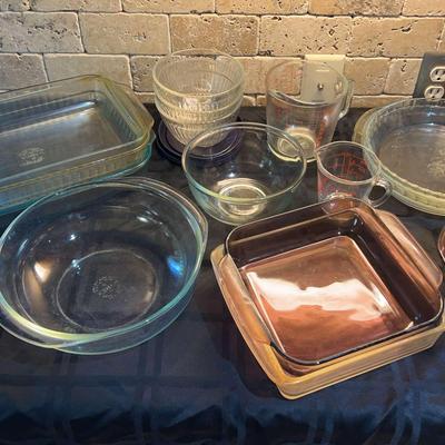 Pyrex, Anchor Hocking, and Glass Bakeware Lot – Assorted Sizes