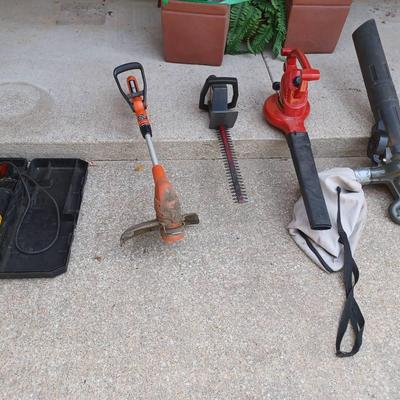 Lot of 5 Corded Lawn & Garden Tools + Reciprocating Saw – Tested & Working