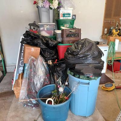 Massive Lot of Christmas & Holiday Decorations