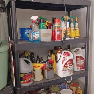 Large Lot of Household & Garage Chemicals, Cleaners, Sprays & Supplies