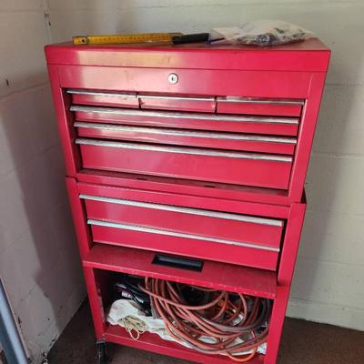 Rolling Toolbox Full of Tools - 24x13x42" - Stanley, Peterson, Benchtop++