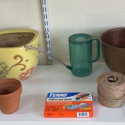 Garden Pots - Swan, Flower Pot & Copper Pots