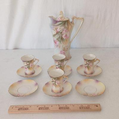 R S Prussia Vintage Tea Set, 12 Pieces