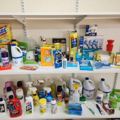 Huge Lot of Household Cleaning Supplies - Affresh, Clorox, Bleach, Lightbulbs