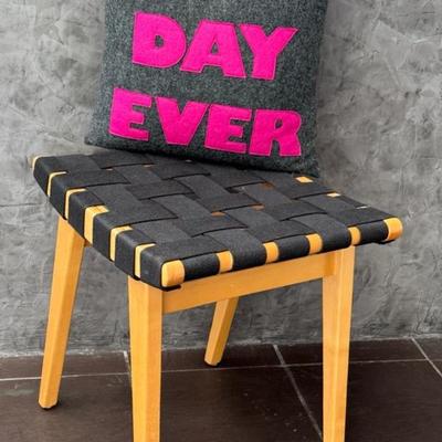 Rimson Stool, Knoll Studio & Alexandra Ferguson Pillow