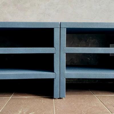 Custom Leather Bound Nightstands 
