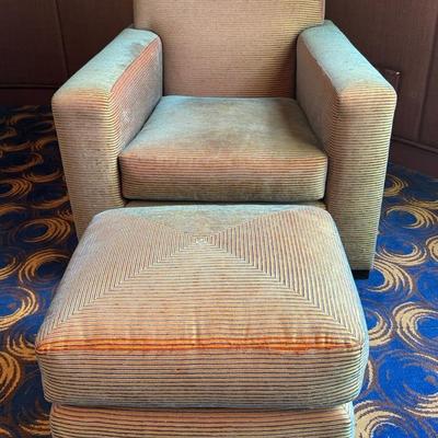 Donghia Chair & Ottoman 