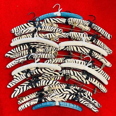 Vintage Neiman Marcus Zebra Print Hangers 