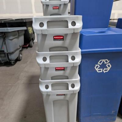 23 gallon Slim Jim waste bins