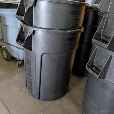 Brute 55 gallon waste bins