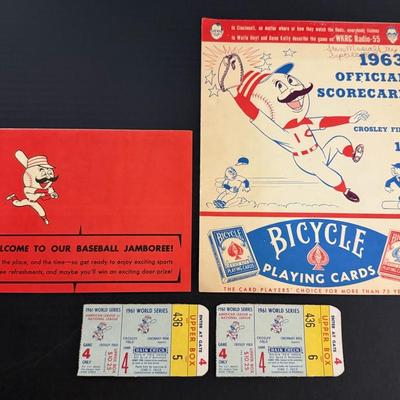 1960s Cincinnati Reds Ephemera With World Series Ticket Stubs & More