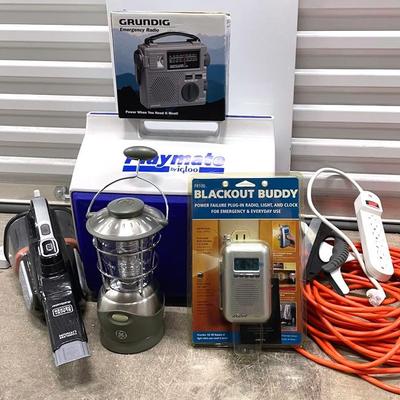 Emergency Radios, Cooler, Lantern, Cord And Vac 