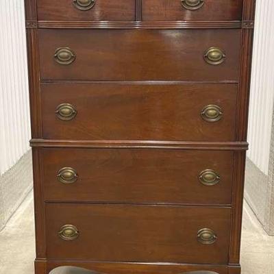 Vintage Mahogany Tall Dresser