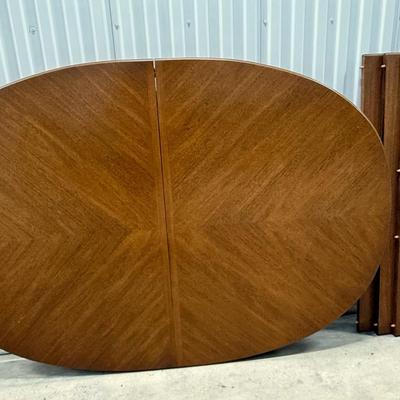 Fruitwood Dining Room Table With 3 Leaves (No Legs)