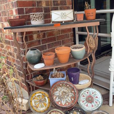 BE810 Wrought Iron Plant Stand 