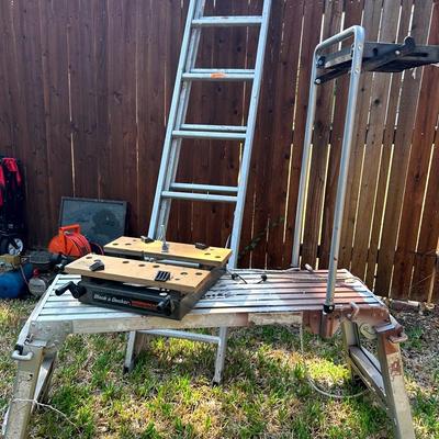 BE868 Scaffolding Bench & Extension Ladders & More!!