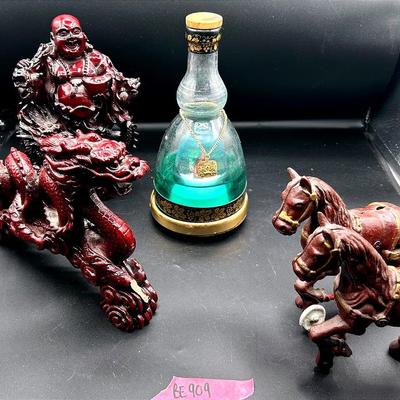 BE909 Happy Buddha, Dragon & Friends