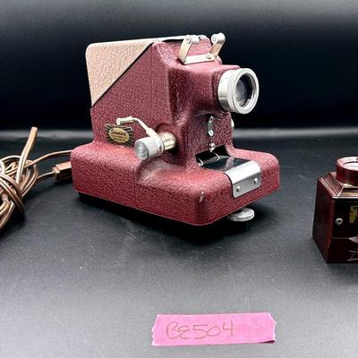 BE504 Standard Model 333 Film Strip Projector & More! 