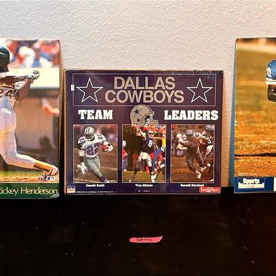 BE543 Posters: 92 Dallas Cowboys, Rickey Henderson & Barry Sanders