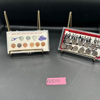 BE517 World War II Steel Cents & WWII Silver Nickel Set