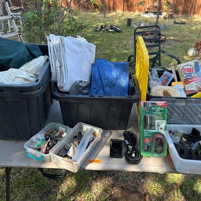 BE866 Painting Supplies, Drop Cloths & Storage Bins