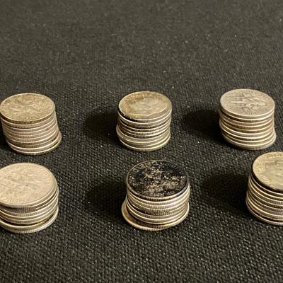 60 Silver Dimes #1 (1964 and Earlier)