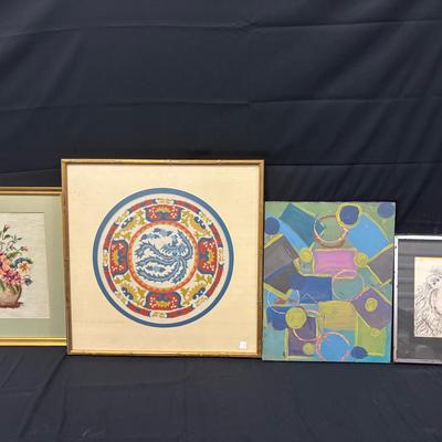 Set of 4 Unique Pieces of Art 