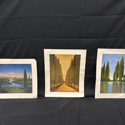 Set of 3 Loose Landscape Prints 