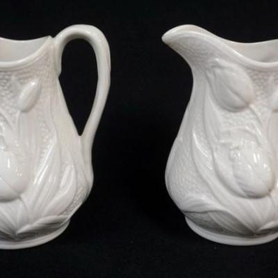 Sale Photo Thumbnail #93: 1093	2 BOEHM PITCHERS, EACH APPROXIMATELY 7 IN H
