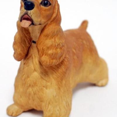 Sale Photo Thumbnail #37: 1037	BOEHM PORCELAIN COCKER SPANIEL DOG FIGURE, APPROXIMATELY 5 IN H
