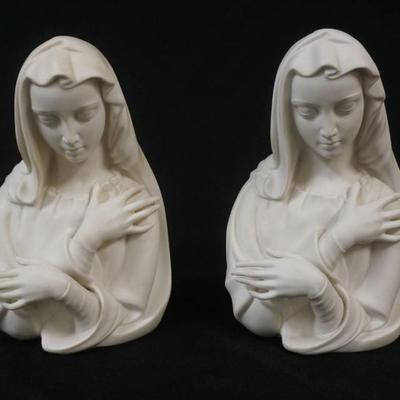 1002	BOEHM PARIAN MADONNA, GROUP OF 2, TALLEST APPROXIMATELY 9 1/2 IN HIGH
