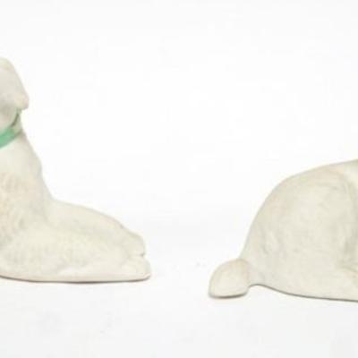 Sale Photo Thumbnail #34: 1034	2 BOEHM PORCELAIN POODLES, EACH APPROXIMATELY 5 IN X 3 1/2 IN H
