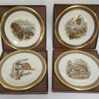 Sale Photo Thumbnail #132: 1132	4 LENOX WOODLAND AND WILDLIFE LIMITED EDITION PLATES, EACH APPROXIMATELY 10 3/4 IN
