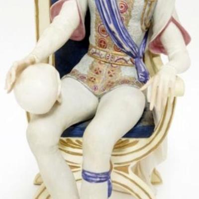 Sale Photo Thumbnail #116: 1116	CYBIS *HAMLET* PORCELAIN FIGURE, APPROXIMATELY 12 IN H
