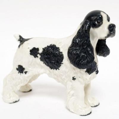 Sale Photo Thumbnail #45: 1045	BOEHM PORCELAIN COCKER SPANIEL DOG FIGURE, APPROXIMATELY 6 1/2 IN X 2 IN X 5 1/2  IN H
