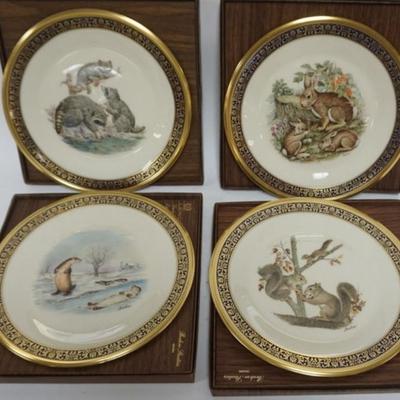 Sale Photo Thumbnail #133: 1133	4 LENOX WOODLAND AND WILDLIFE LIMITED EDITION PLATES, EACH APPROXIMATELY 10 1/2 IN
