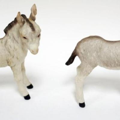 Sale Photo Thumbnail #72: 1072	2 CYBIS DONKEY FIGURINES, EACH APPROXIMATELY 7 1/4 IN H
