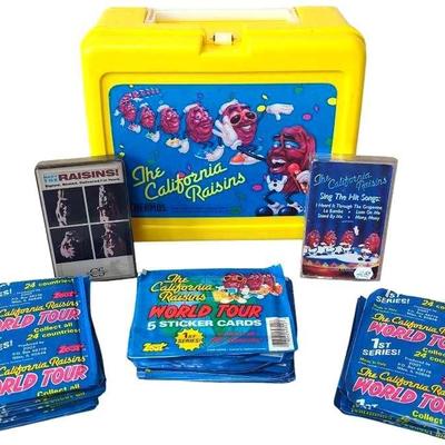 California Raisins Lunchbox and Sticker Cards