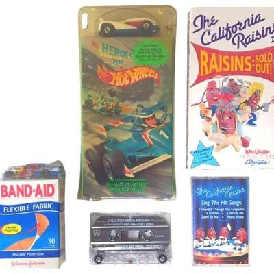 VHS, Hot Wheels, and Raisins