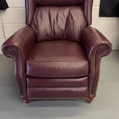 Pennsylvania House Leather Wingback Recliner