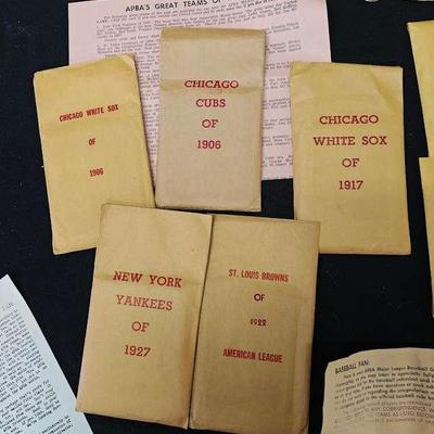 Vintage APBA Baseball Card Lot