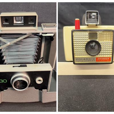Polaroid Automatic Land Camera And Polaroid Land Camera 