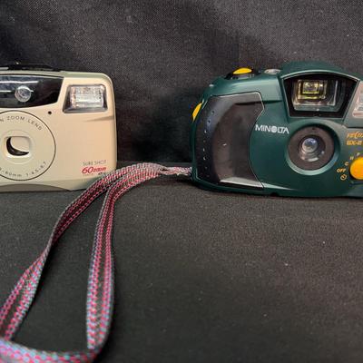 Canon And Minolta 35 mm Cameras 