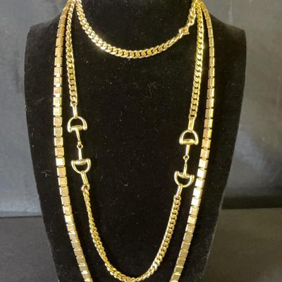 2 Gold Toned Necklaces to layer