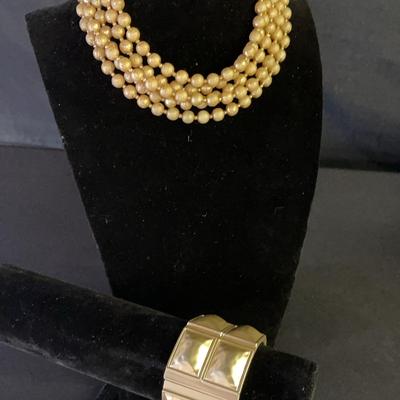 Necklace and Cuff Bracelet 
