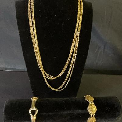 24” Necklace and 2 bracelets 