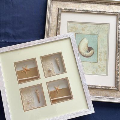 Pair Of Beach Coastal Artwork