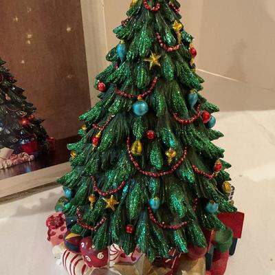 LED Resin Table Top Christmas Tree